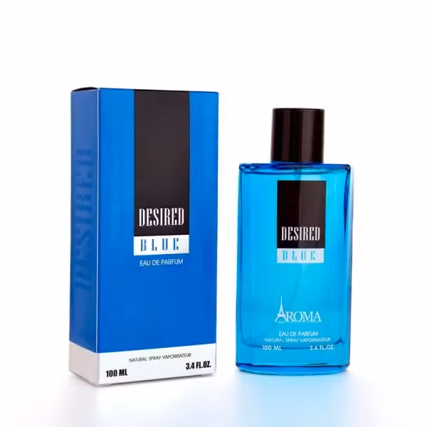 ادکلن مردانه آروما مدل DESIRED BLUE حجم 100 میل AROMA