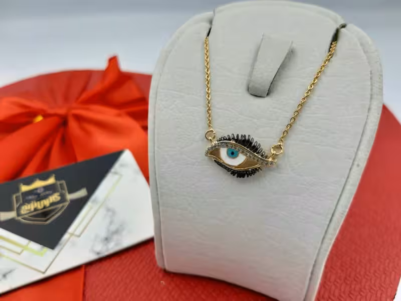 گردنبند چشم رنگ ثابت مدل 2019