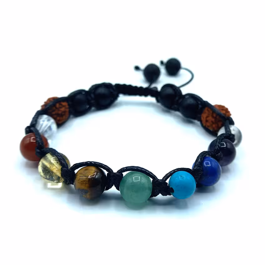 دستبند سنگ هفت سنگ بافت کد 310120