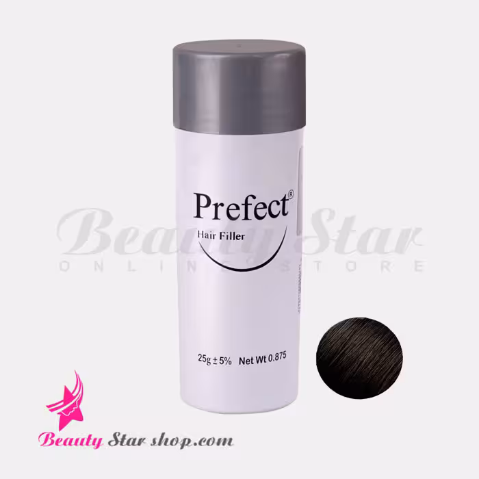 پودر پرپشت کننده موی سر پرفکت مشکی طبیعی کد 2 حجم 25 گرم