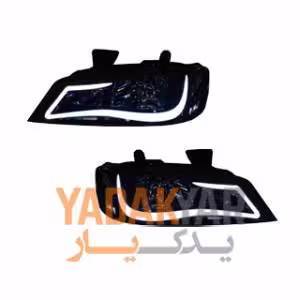 چراغ اسپرت پژو پارس جلو جفت طرح آئودی