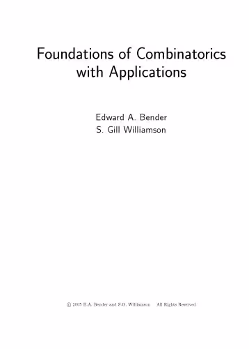خرید و دانلود نسخه کامل کتاب Foundations of combinatorics with applications