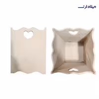 بیس MDF سطل دسته قلب 20*20ارتفاع21سانت
