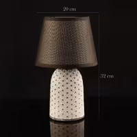 آباژور رومیزی قهوه ای آسا