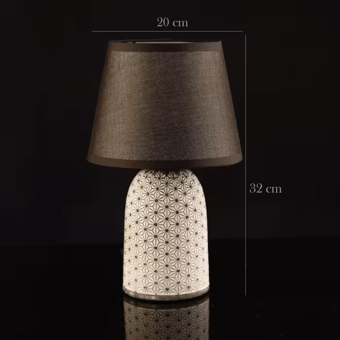 آباژور رومیزی قهوه ای آسا