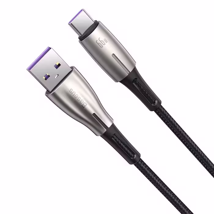 کابل تبدیل USB به USB-C باسئوس مدل CATSD-M Type-C 66W 6A طول 1 متر