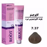 رنگ موی بلوند کاپوچینویی تیره روت ROOT سری کاپوچینو شماره 7.37 حجم 120 میلی لیتر