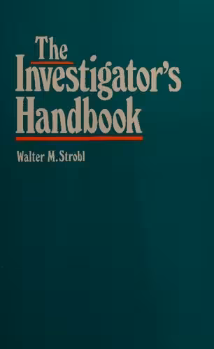 خرید و دانلود نسخه کامل کتاب The Investigator&#039;s Handbook