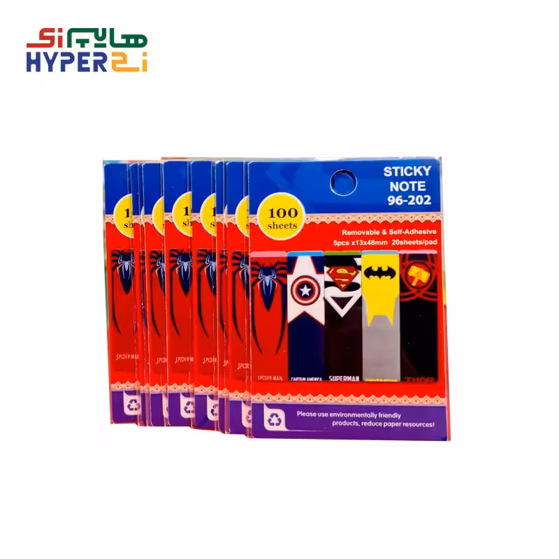 کاغذ یادداشت چسب دار استیک نوت (ایندکس) فانتری طرح ابرقهرمان ها