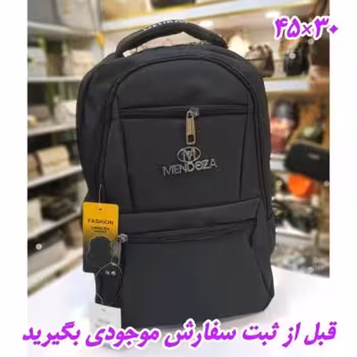 کوله مشکی زنانه و مردانه مناسب مدرسه و دانشگاه و روزمره ارسال رایگان