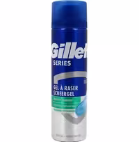 ژل اصلاح ژیلت Gillette مدل Sensitive حاوی عصاره الوئه ورا حجم 200 میل
