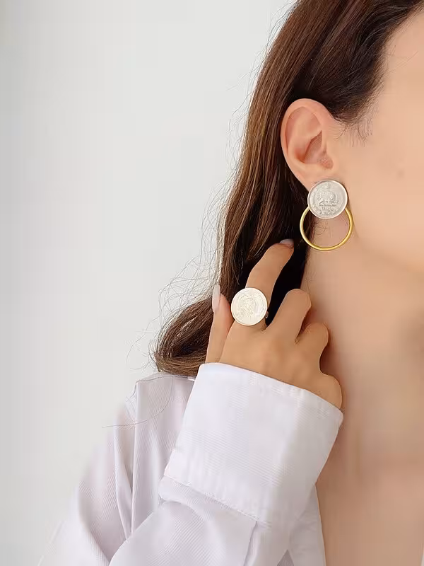 گوشواره سکه ای