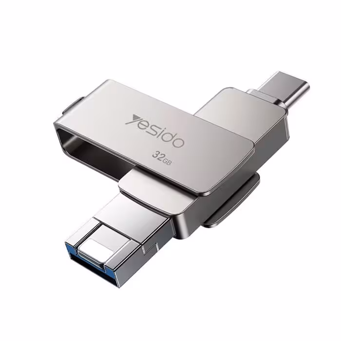 مبدل و‌ فلش مموری 64 گیگابایت یسیدو مدل YESIDO FL12 64GB Flash Drive