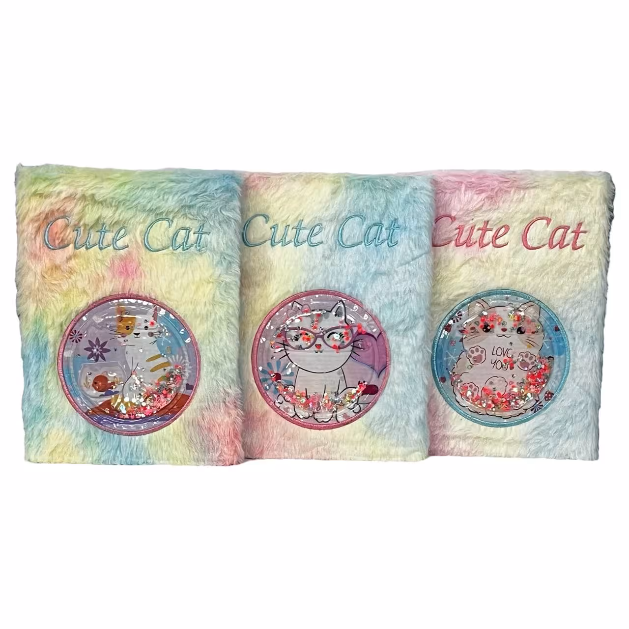 دفتر خط دار طرح cute cat پولیشی