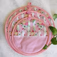 ست 3تایی دمکنی مخمل ارغوان- طرح 1