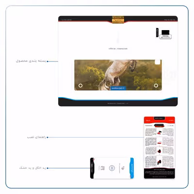 برچسب پوششی ماهوت مدل Horse-2 مناسب برای تبلت سامسونگ Galaxy Tab A 9.7 2015 T555