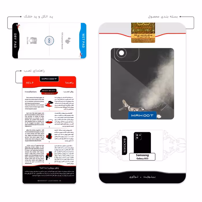 برچسب پوششی ماهوت مدل World_War_II_Aircraft مناسب برای گوشی موبایل سامسونگ Galaxy A03