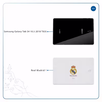 برچسب پوششی ماهوت مدل Real-Madrid مناسب برای تبلت سامسونگ Galaxy Tab S4 10.5 2018 T835