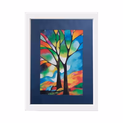 تابلو نقاشی پاستل روغنی مدل طبیعت کد 015