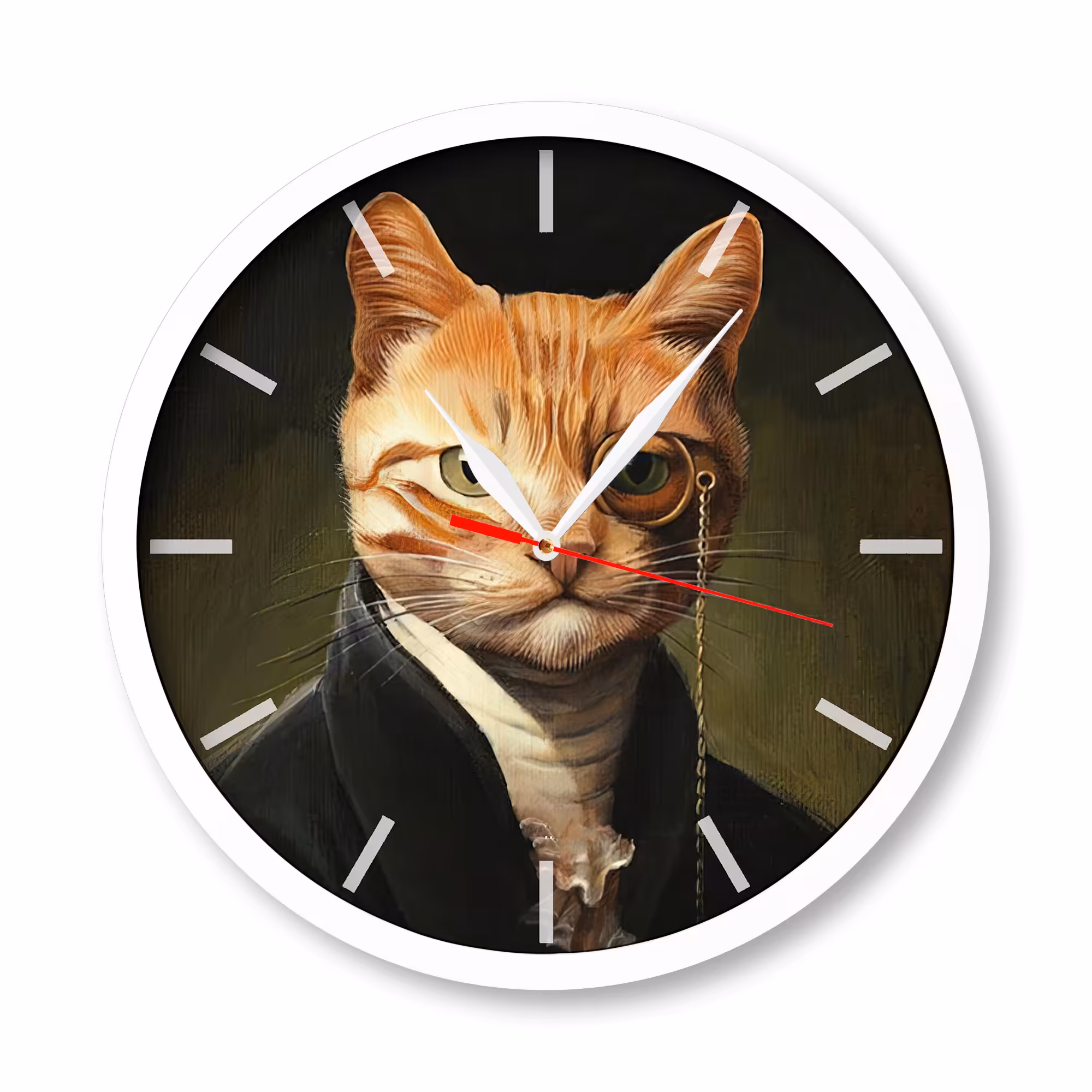 ساعت دیواری مدل گربه کد 3308