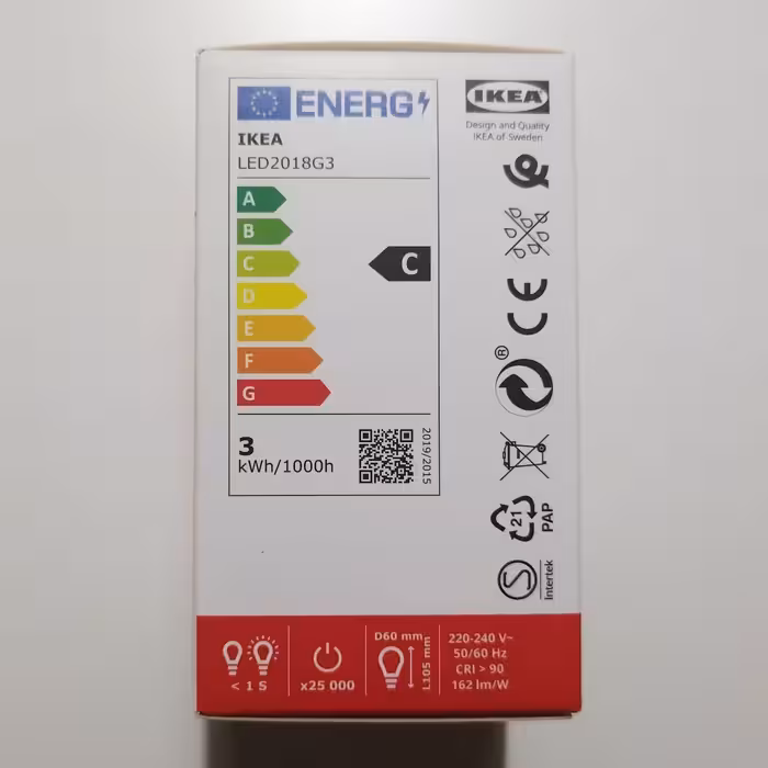 لامپ ال ای دی 2.9 وات ایکیا مدل SOLHETTA پایه E27