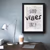 تابلو مدل انگیزشی Good Vibes Only کد m2453-b