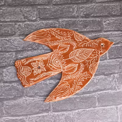 دیوارکوب سرامیکی مدل پرنده