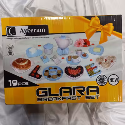 سرویس صبحانه خوری 19 پارچه آی سرام مدل لاو