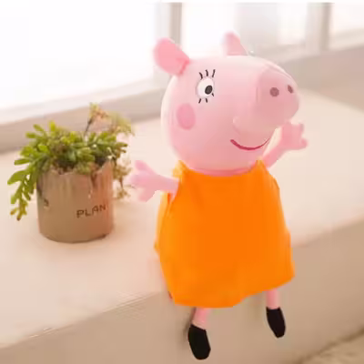 عروسک مدل پپاپیگ طرح peppa Family ارتفاع 50 سانتی متر بسته 4 عددی 