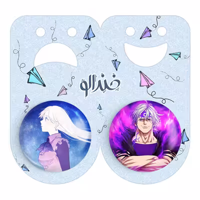 پیکسل خندالو مدل استاروسا و الیزابت انیمه کد 1756217561 مجموعه 2 عددی