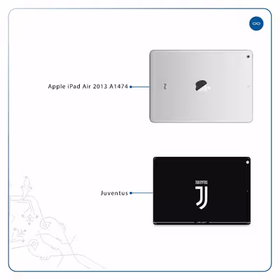 برچسب پوششی ماهوت مدل Juventus مناسب برای تبلت اپل iPad Air 2013 A1474