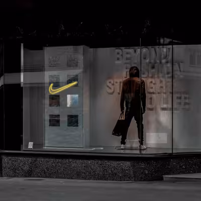 چراغ دیواری نئون دیزاین طرح Nike_YL