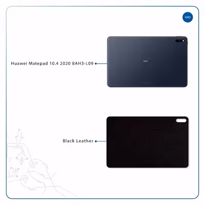 برچسب پوششی ماهوت مدل Black-Leather مناسب برای تبلت هوآوی Matepad 10.4 2020 BAH3-L09