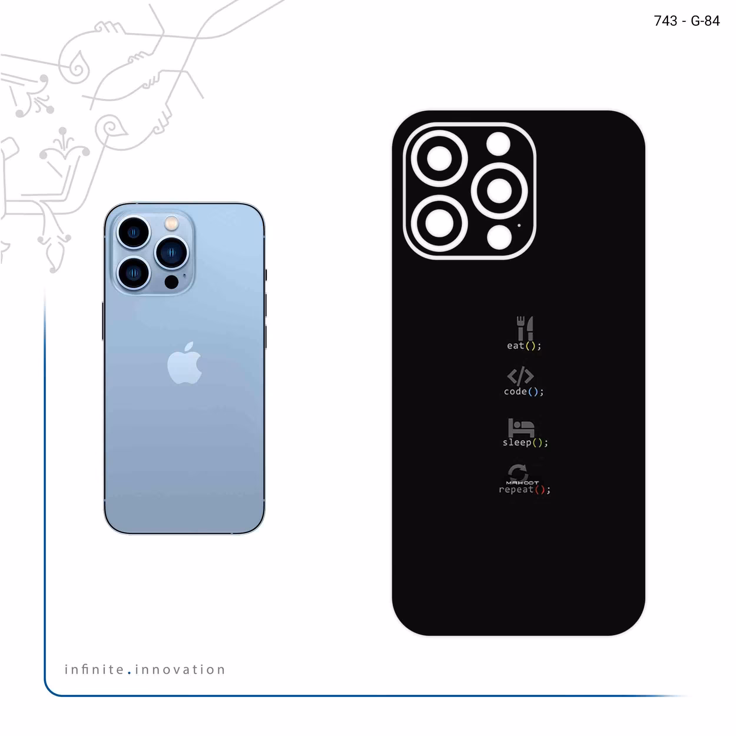 برچسب پوششی ماهوت مدل Programming 2 مناسب برای گوشی موبایل اپل iphone 13 Pro