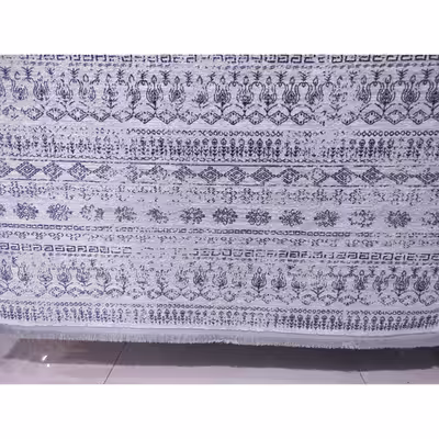 فرش ماشینی زمرد مشهد مدل NO015 زمینه طوسی