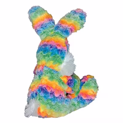 عروسک طرح خرگوش مدل RainBow کد SZT/21 ارتفاع 34 سانتی متر