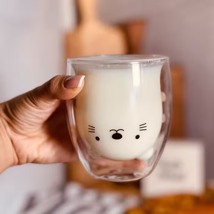 ماگ مدل دوجداره طرح خرسی