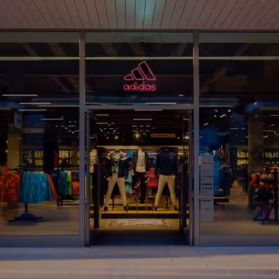 چراغ دیواری نئون دیزاین طرح Adidas-Text-BL_RD