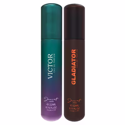 عطر جیبی مردانه ژک ساف مدل Victor حجم 22 میلی لیتر به همراه عطر جیبی مدل Gladiator حجم 22 میلی لیتر