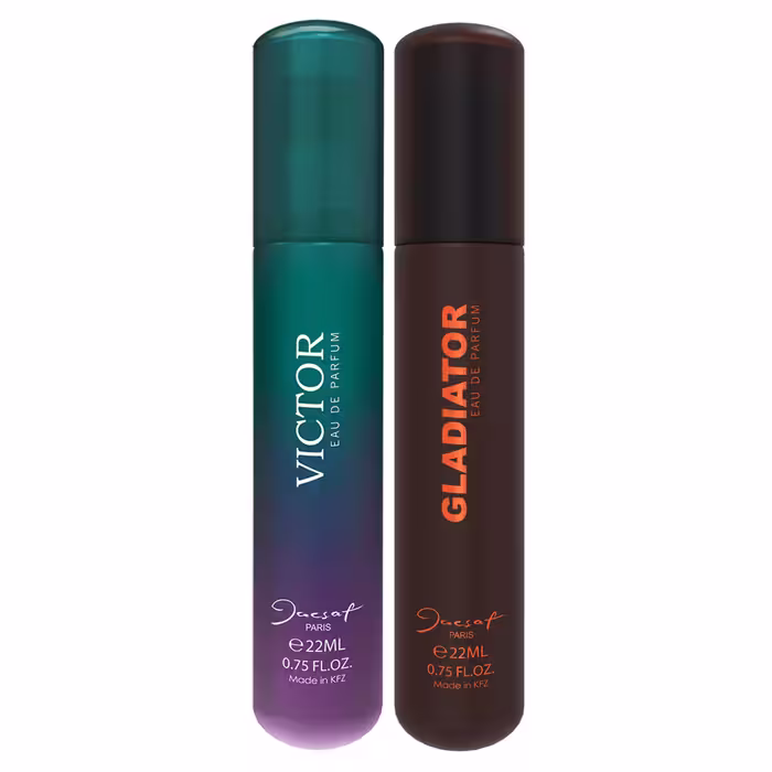 عطر جیبی مردانه ژک ساف مدل Victor حجم 22 میلی لیتر به همراه عطر جیبی مدل Gladiator حجم 22 میلی لیتر