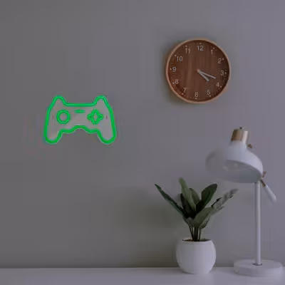 چراغ دیواری نئون دیزاین طرح Game-Controller