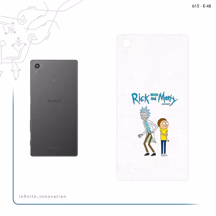 برچسب پوششی ماهوت مدل Rick and Morty مناسب برای گوشی موبایل سونی Xperia Z5