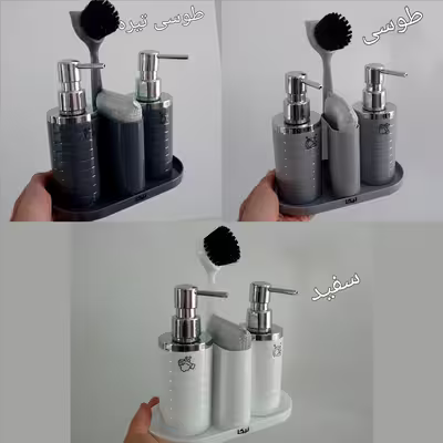ست جامایع و اسکاچ نیکا مدل دو قلو به همراه فرچه 