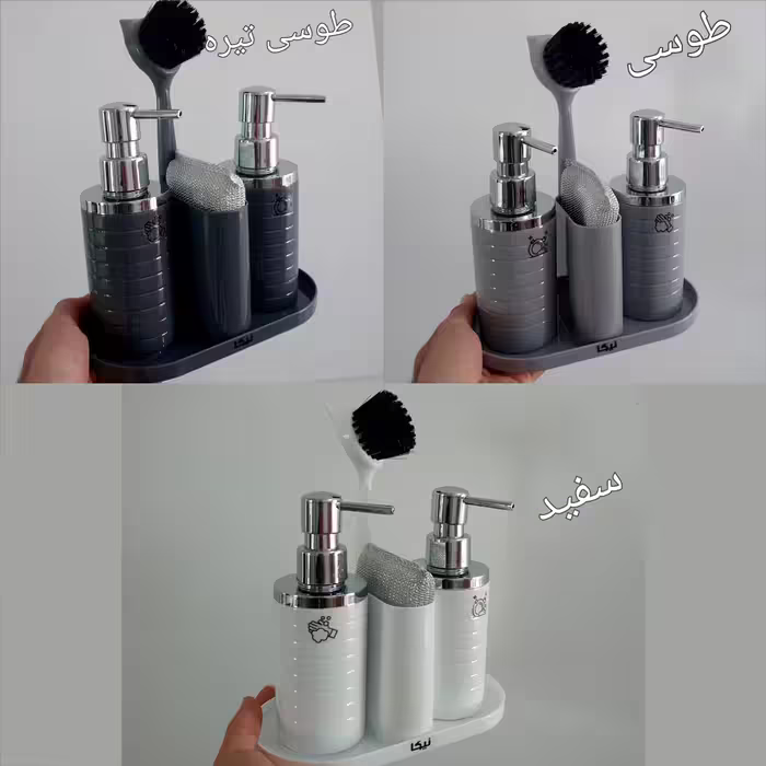 ست جامایع و اسکاچ نیکا مدل دو قلو به همراه فرچه 