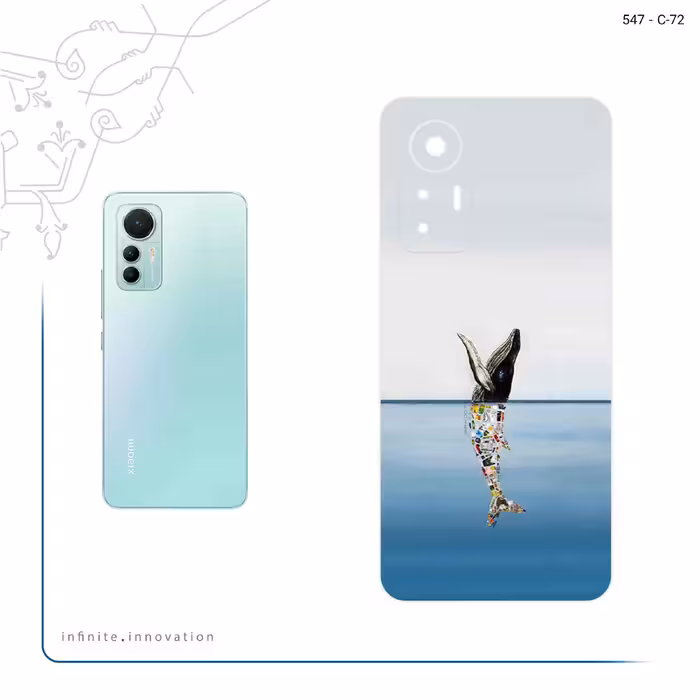 برچسب پوششی ماهوت مدل Collage of Sea Trash مناسب برای گوشی موبایل شیائومی 12 Lite