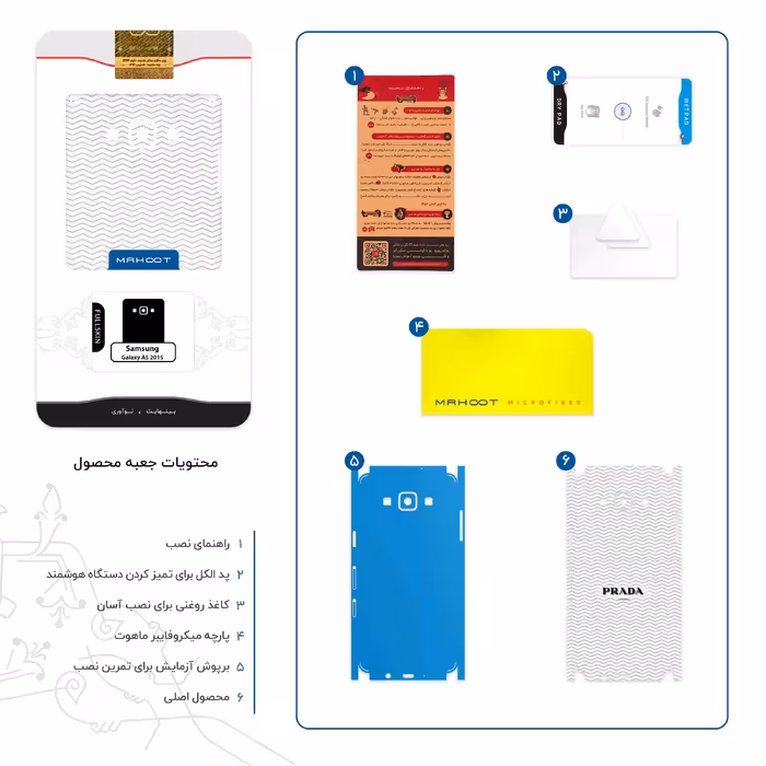 برچسب پوششی ماهوت مدل Prada-FullSkin مناسب برای گوشی موبایل سامسونگ Galaxy A5 2015