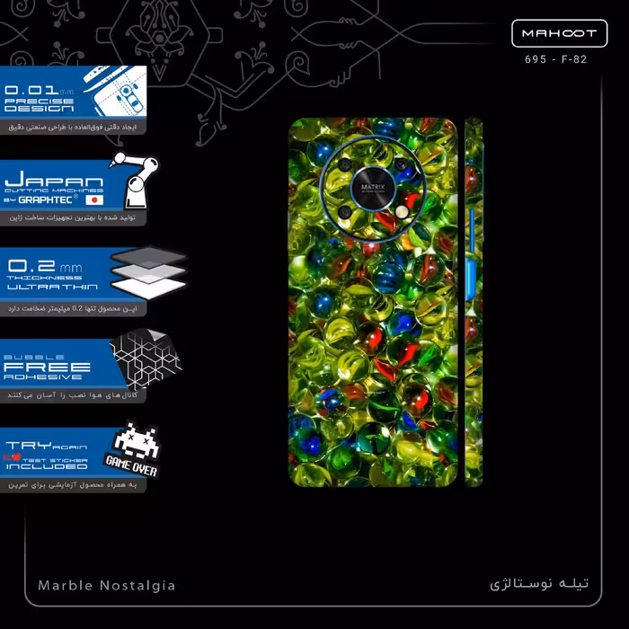 برچسب پوششی ماهوت مدل Marble Nostalgia-FullSkin مناسب برای گوشی موبایل آنر X9 5G