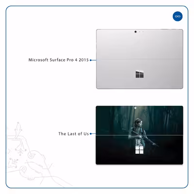 برچسب پوششی ماهوت مدل The Last of Us مناسب برای تبلت مایکروسافت Surface Pro 4 2015