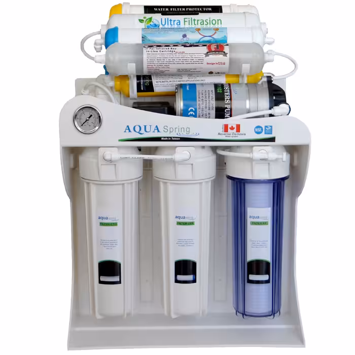 دستگاه تصفیه کننده آب آکوآ اسپرینگ مدل UF - SF4800 به همراه کیت نشتی گیر