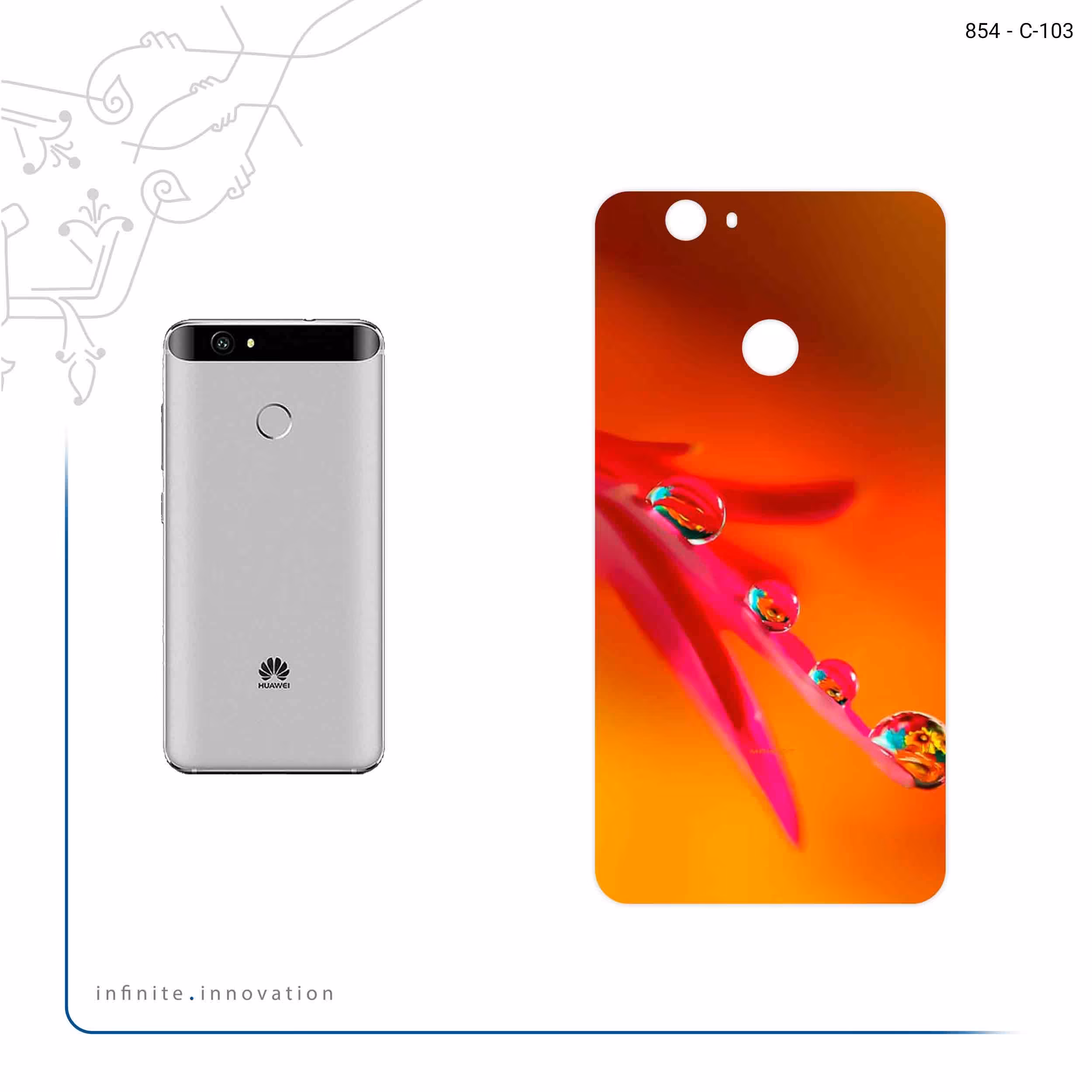 برچسب پوششی ماهوت مدل Plant dew مناسب برای گوشی موبایل هوآوی Nova